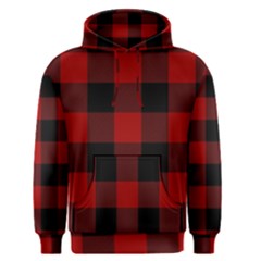 Red And Black Plaids Men s Core Hoodie by ConteMonfrey