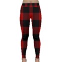 Red and black plaids Classic Yoga Leggings View1