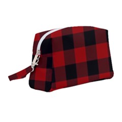 Red And Black Plaids Wristlet Pouch Bag (medium) by ConteMonfrey