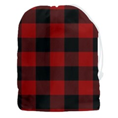 Red And Black Plaids Drawstring Pouch (3xl) by ConteMonfrey