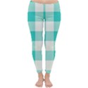 Blue and white plaids Classic Winter Leggings View1