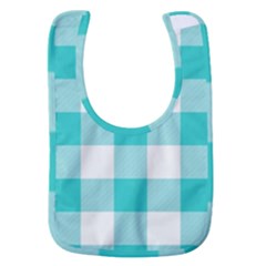 Blue And White Plaids Baby Bib by ConteMonfrey