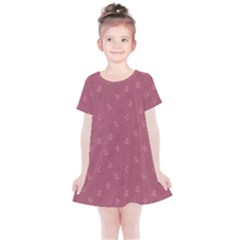 Background-flower Pattern Kids  Simple Cotton Dress