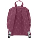 Background-flower Pattern Zip Up Backpack View3