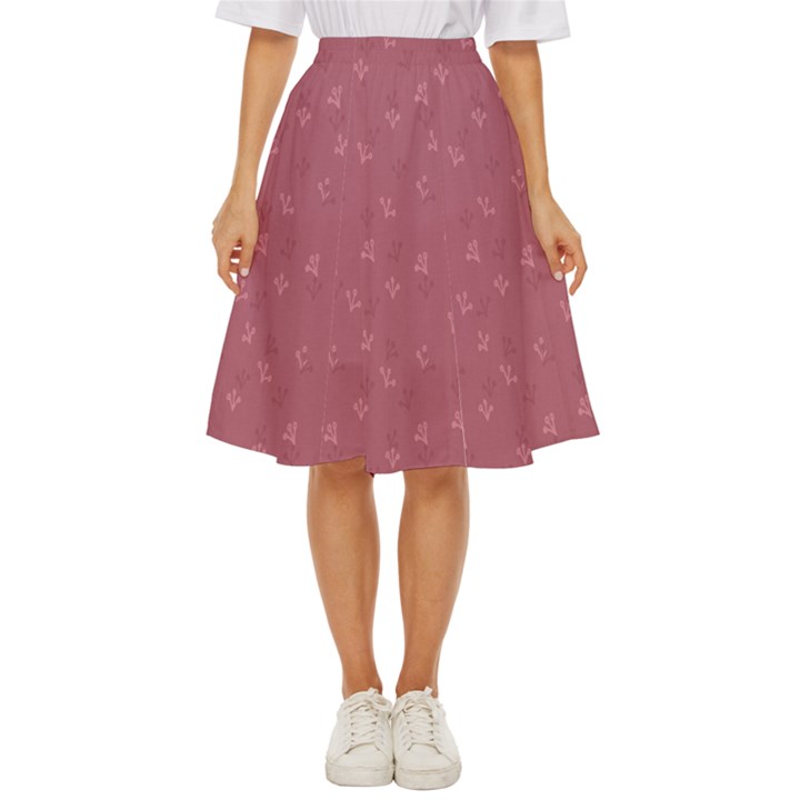 Background-flower Pattern Classic Short Skirt