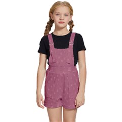 Background-flower Pattern Kids  Short Overalls by nateshop