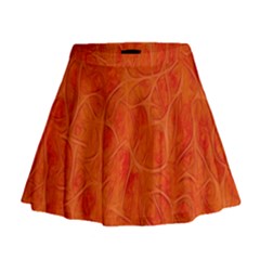 Background-flower Mini Flare Skirt by nateshop