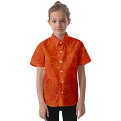 Background-flower Kids  Short Sleeve Shirt by nateshop