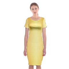 Background-gold Classic Short Sleeve Midi Dress by nateshop