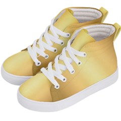 Background-gold Kids  Hi-top Skate Sneakers by nateshop