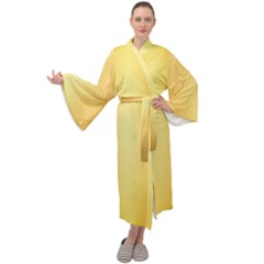 Background-gold Maxi Velour Kimono by nateshop