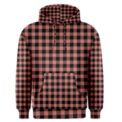 Straight Black Pink Small Plaids  Men s Core Hoodie by ConteMonfrey