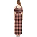 Straight Black Pink Small Plaids  Draped Sleeveless Chiffon Jumpsuit View2