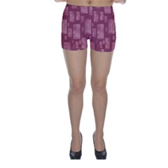 Background-pattern Flower Skinny Shorts by nateshop