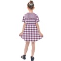 Straight Purple White Small Plaids  Kids  Sailor Dress View2