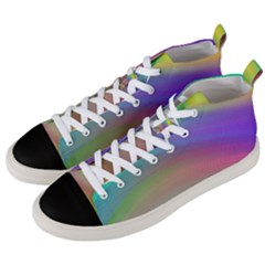 Background-rainbow Men s Mid-top Canvas Sneakers by nateshop