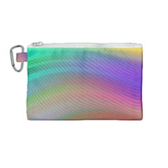 Background-rainbow Canvas Cosmetic Bag (medium) by nateshop