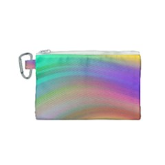 Background-rainbow Canvas Cosmetic Bag (small) by nateshop