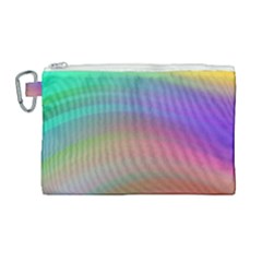 Background-rainbow Canvas Cosmetic Bag (large) by nateshop