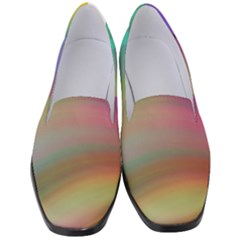 Background-rainbow Women s Classic Loafer Heels by nateshop