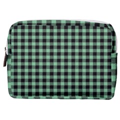 Straight Green Black Small Plaids   Make Up Pouch (medium) by ConteMonfrey