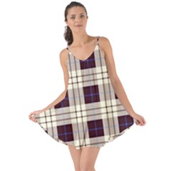 Purple, Blue And White Plaids Love The Sun Cover Up by ConteMonfrey