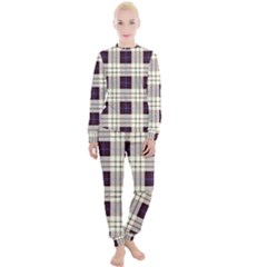 Purple, Blue And White Plaids Women s Lounge Set by ConteMonfrey