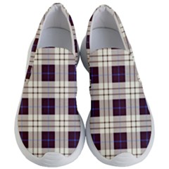 Purple, Blue And White Plaids Women s Lightweight Slip Ons by ConteMonfrey