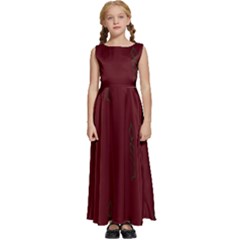 Candles Kids  Satin Sleeveless Maxi Dress by nateshop