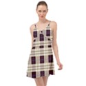 Purple, blue and white plaids Summer Time Chiffon Dress View1