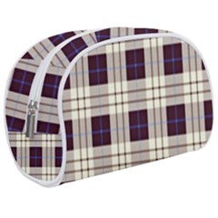 Purple, Blue And White Plaids Make Up Case (medium) by ConteMonfrey