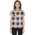 Purple, blue and white plaids Short Sleeve Pocket Shirt View1