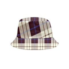 Purple, Blue And White Plaids Inside Out Bucket Hat (kids) by ConteMonfrey