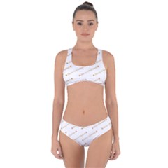 Cute Christmas Criss Cross Bikini Set by nateshop