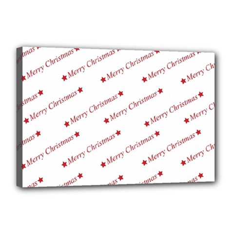 Christmas Cute Canvas 18  X 12  (stretched) by nateshop