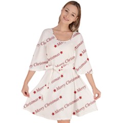 Christmas Cute Velour Kimono Dress by nateshop