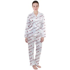 Christmas Cute Satin Long Sleeve Pajamas Set by nateshop