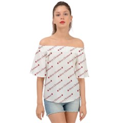 Christmas Cute Off Shoulder Short Sleeve Top by nateshop