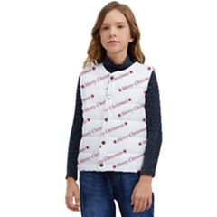 Christmas Cute Kid s Short Button Up Puffer Vest	