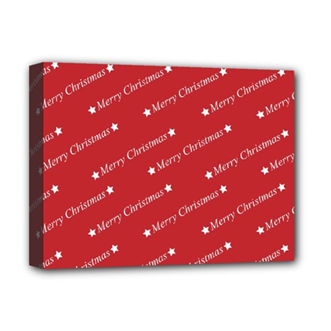 Cute Christmas Red Deluxe Canvas 16  X 12  (stretched)  by nateshop