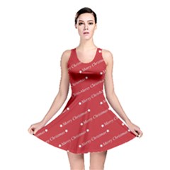 Cute Christmas Red Reversible Skater Dress by nateshop