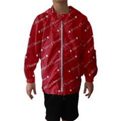 Cute Christmas Red Kids  Hooded Windbreaker by nateshop