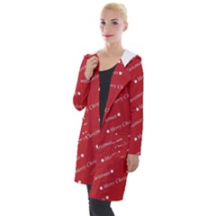 Cute Christmas Red Hooded Pocket Cardigan by nateshop