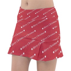 Cute Christmas Red Classic Tennis Skirt by nateshop