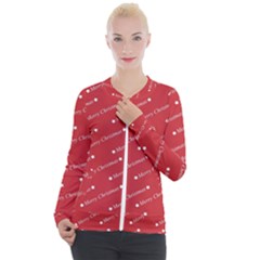 Cute Christmas Red Casual Zip Up Jacket by nateshop