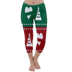 Christmas-04 Capri Winter Leggings  by nateshop