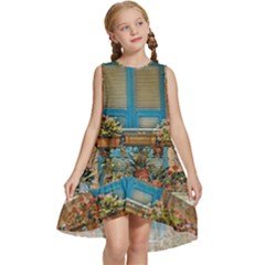 Beautiful Venice Window Kids  Frill Swing Dress by ConteMonfrey