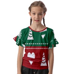 Christmas-04 Kids  Cut Out Flutter Sleeves by nateshop