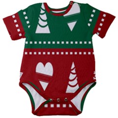 Christmas-04 Baby Short Sleeve Onesie Bodysuit by nateshop