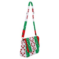 Christmas-05 Shoulder Bag With Back Zipper by nateshop